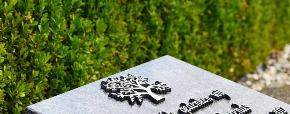 Een voorbeeld van een urnmonument